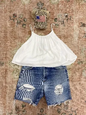 Custom Vintage Denim Shorts