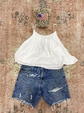 Custom Vintage Denim Shorts