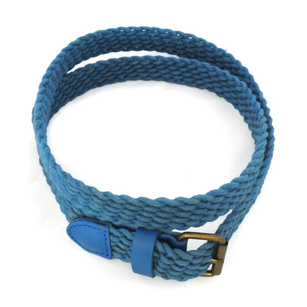 DANNY - Women's Sky Blue Cotton Woven Belt