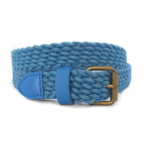 DANNY - Women's Sky Blue Cotton Woven Belt