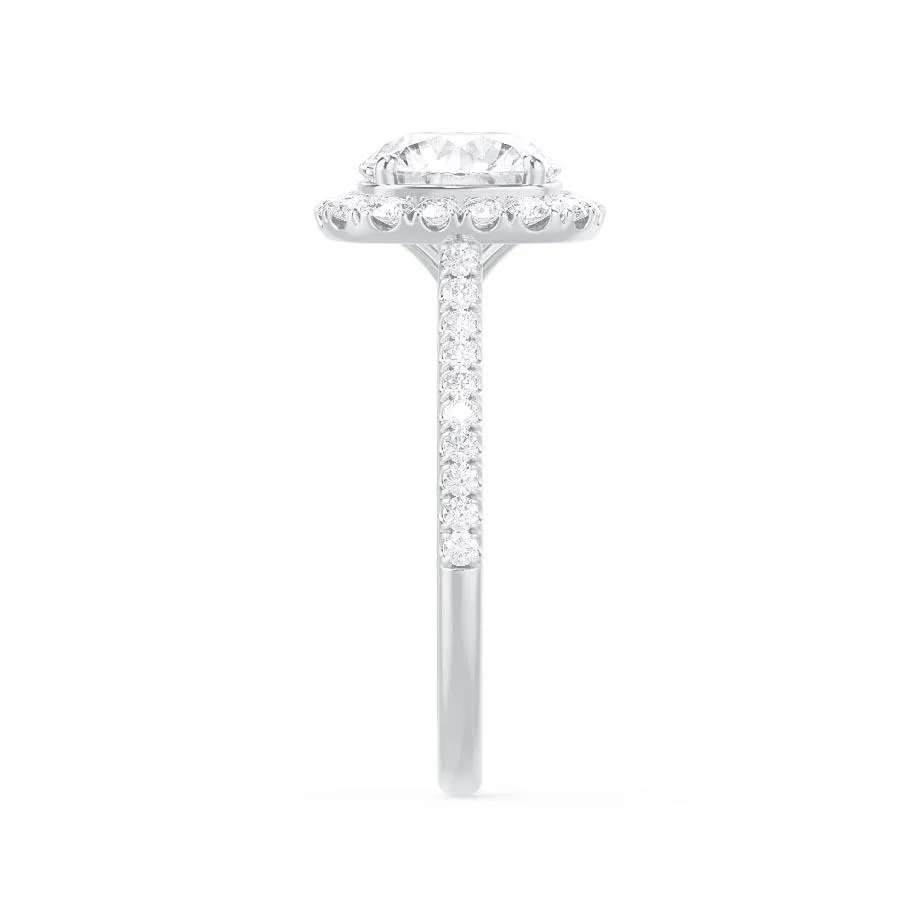 DARLEY - Elongated Cushion Lab Diamond Platinum Halo