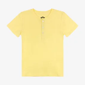 Day Party Henley | Pale Yellow