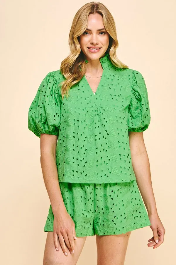 Demi Eyelet Blouse