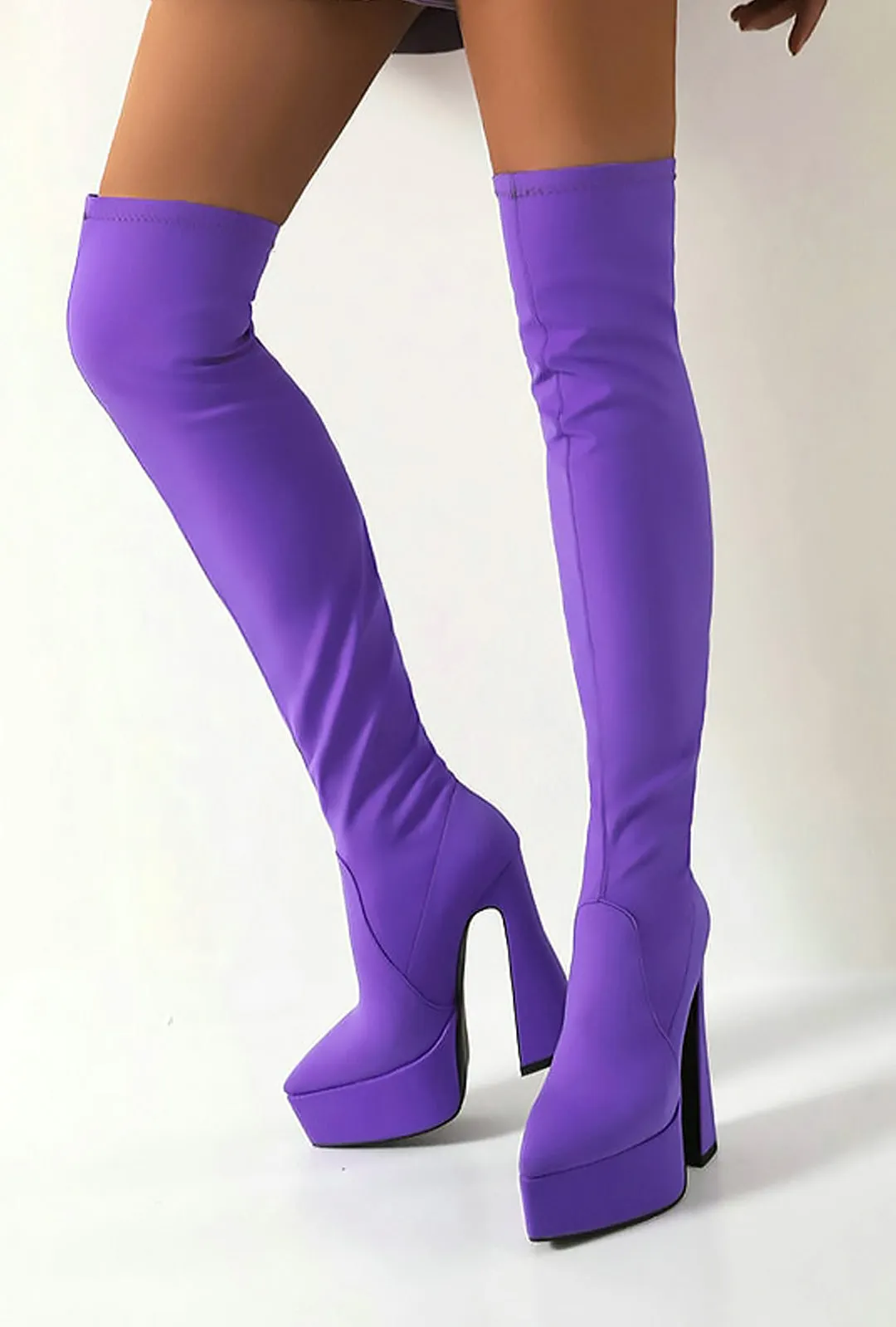 DeVONN - OTK PLATFORM HEEL BOOTS