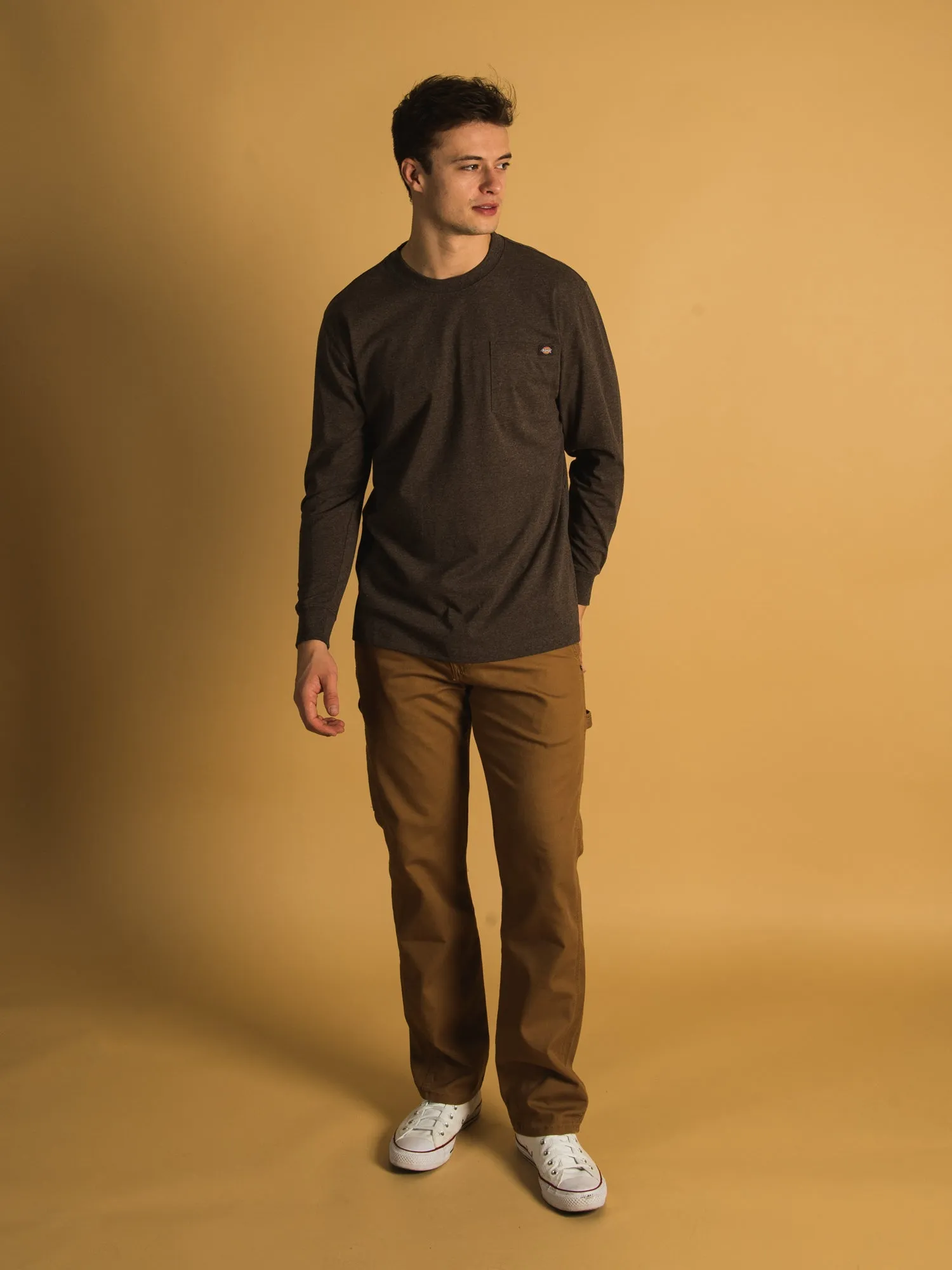 DICKIES HEAVYWEIGHT LONG SLEEVE POCKET T-SHIRT