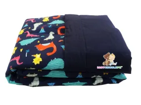 Dino in Navy Blue - Babycuddleph Blanket