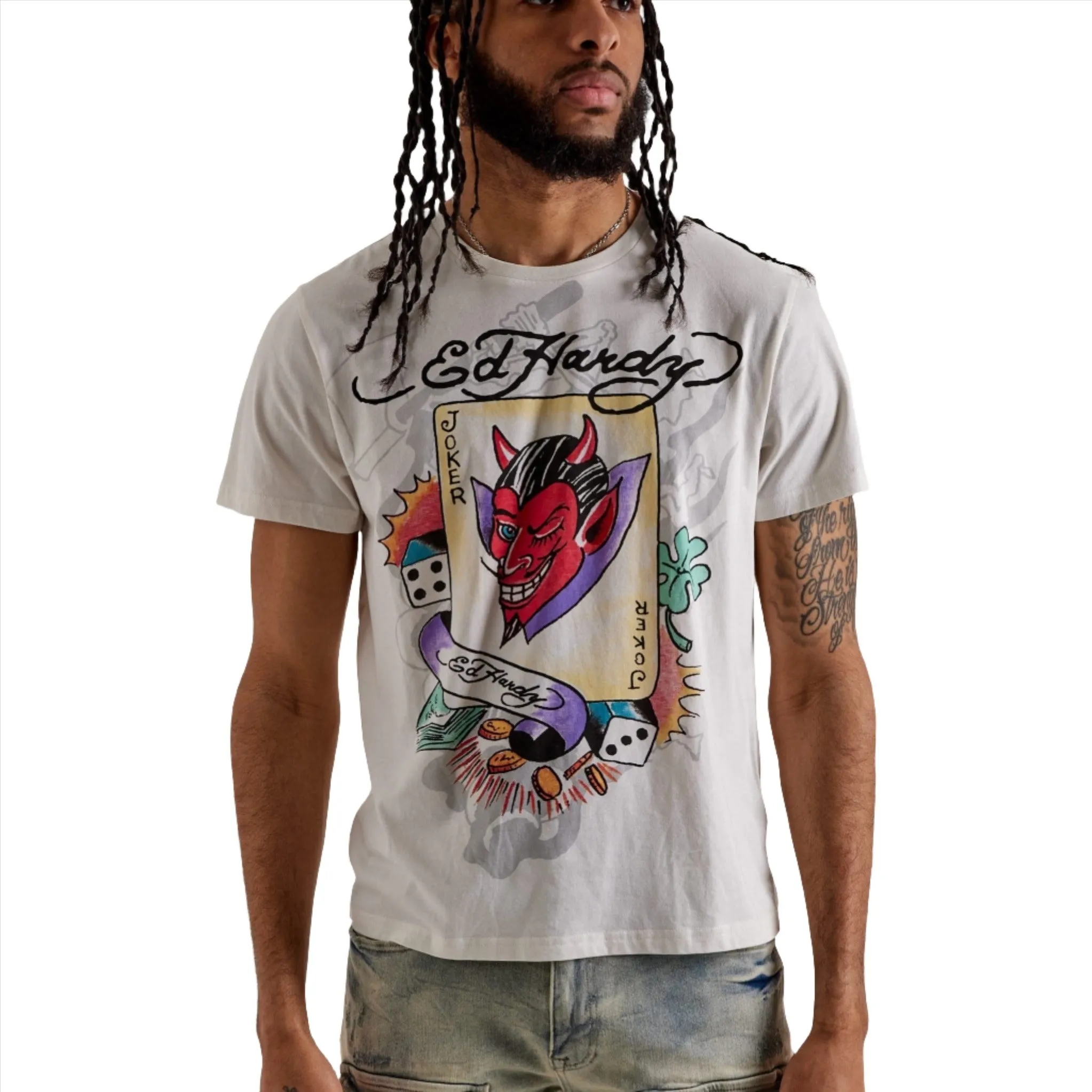 ED HARDY Joker Graphic T-Shirt