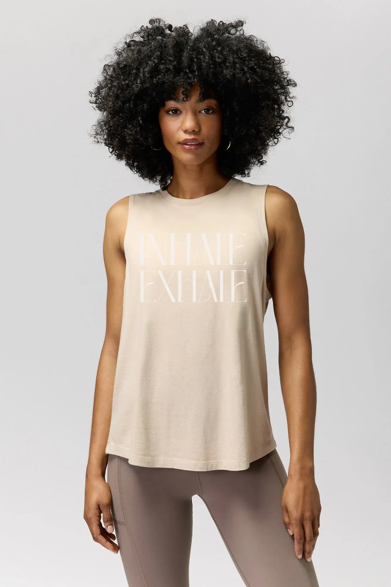 Exhale Jade Muscle Tank