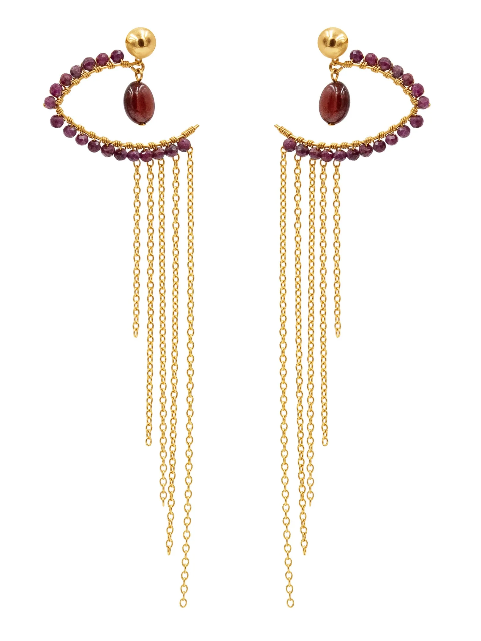 Eye of Ra / Horus Waterfall Earring