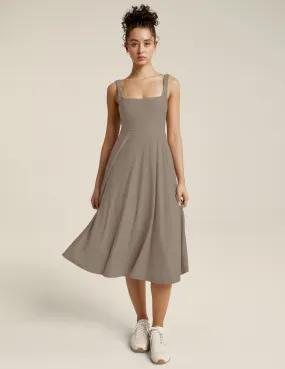 Featherweight At The Ready Square Neck Dress