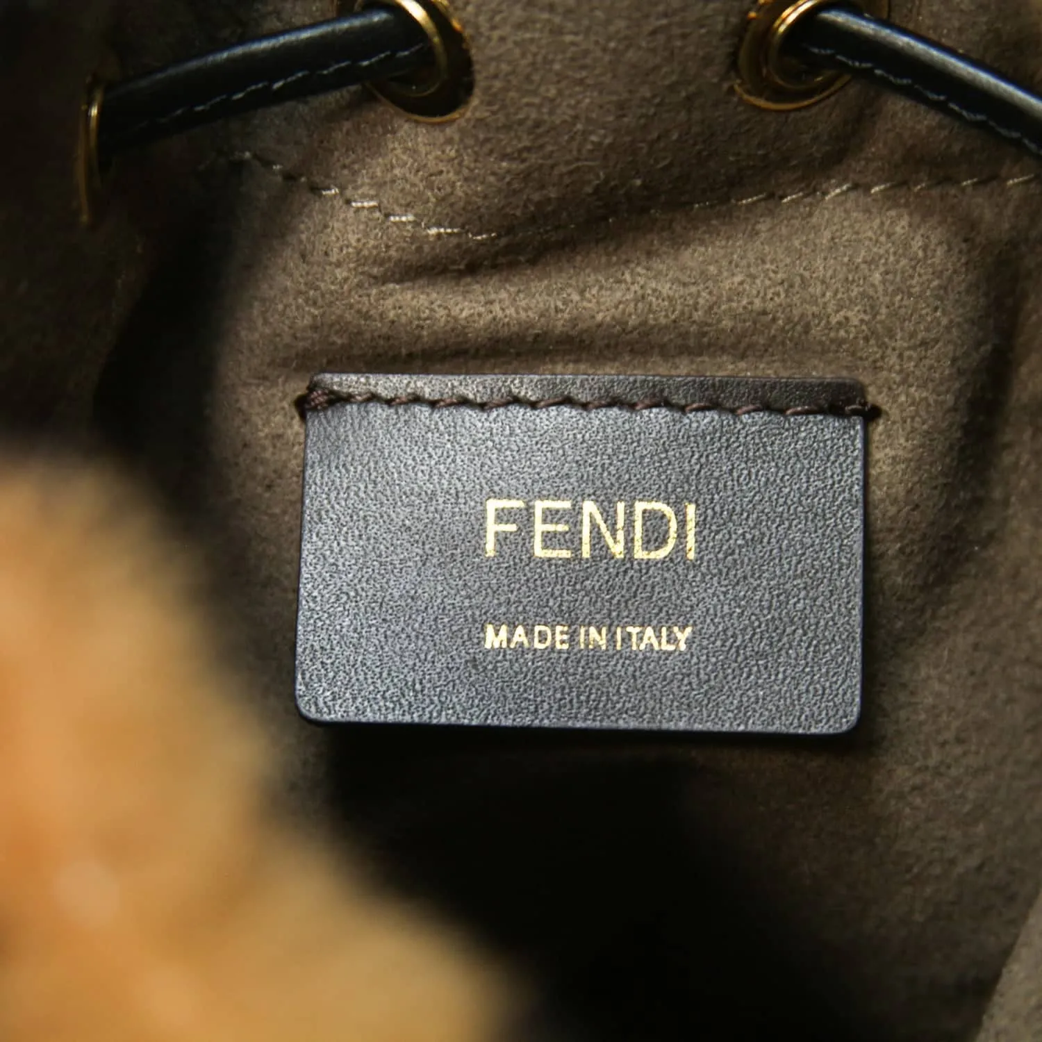 Fendi Mini Mon Trésor Sherling Bucket Bag