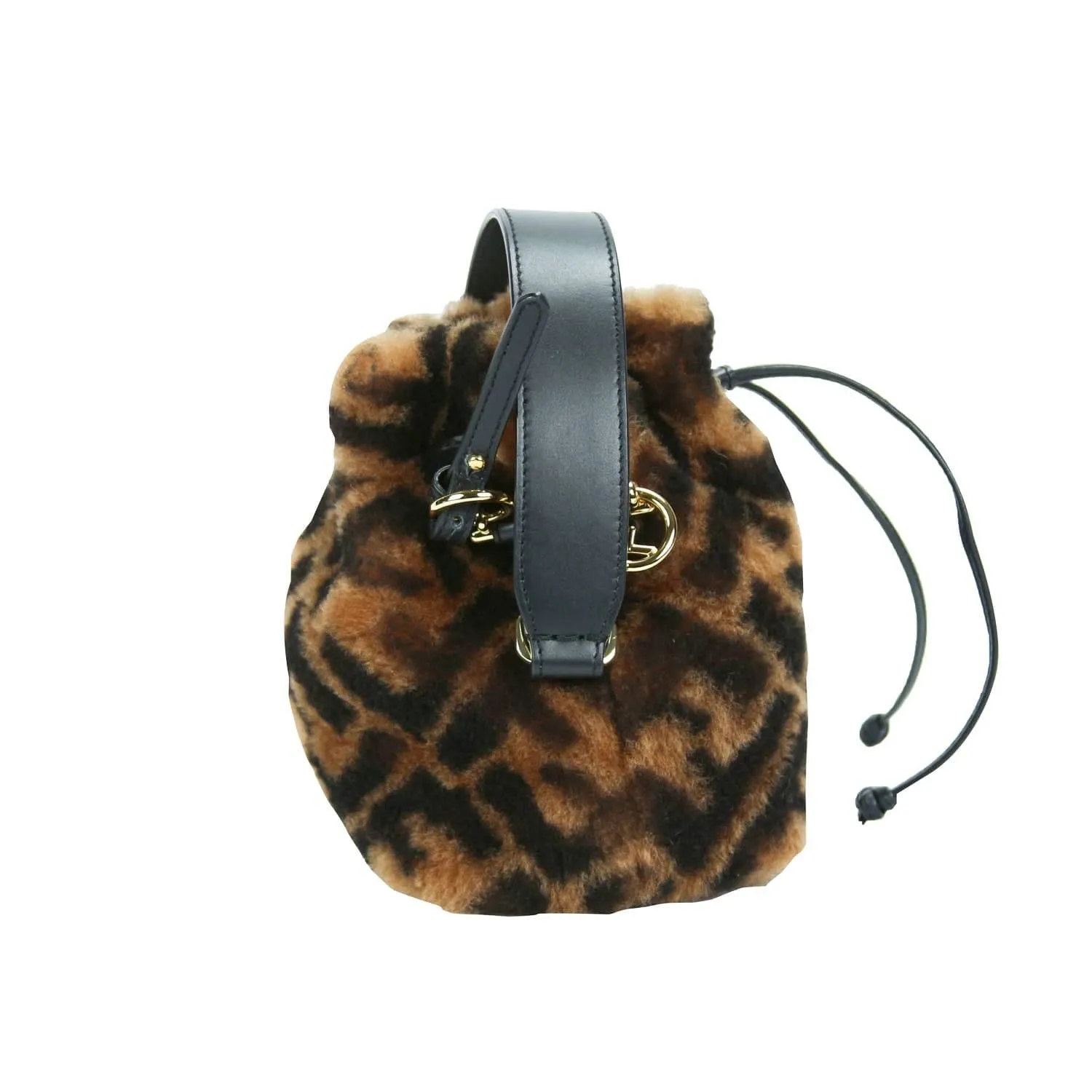 Fendi Mini Mon Trésor Sherling Bucket Bag