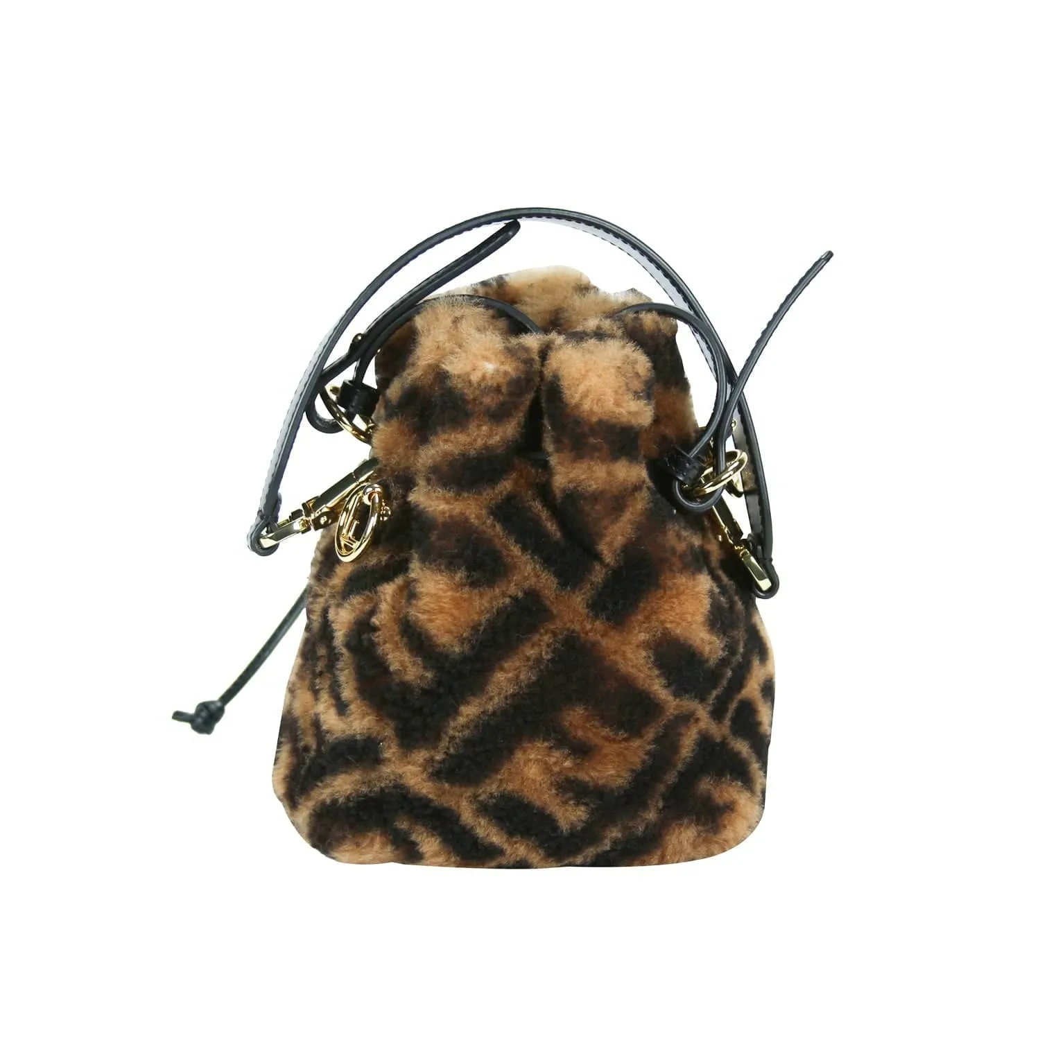 Fendi Mini Mon Trésor Sherling Bucket Bag