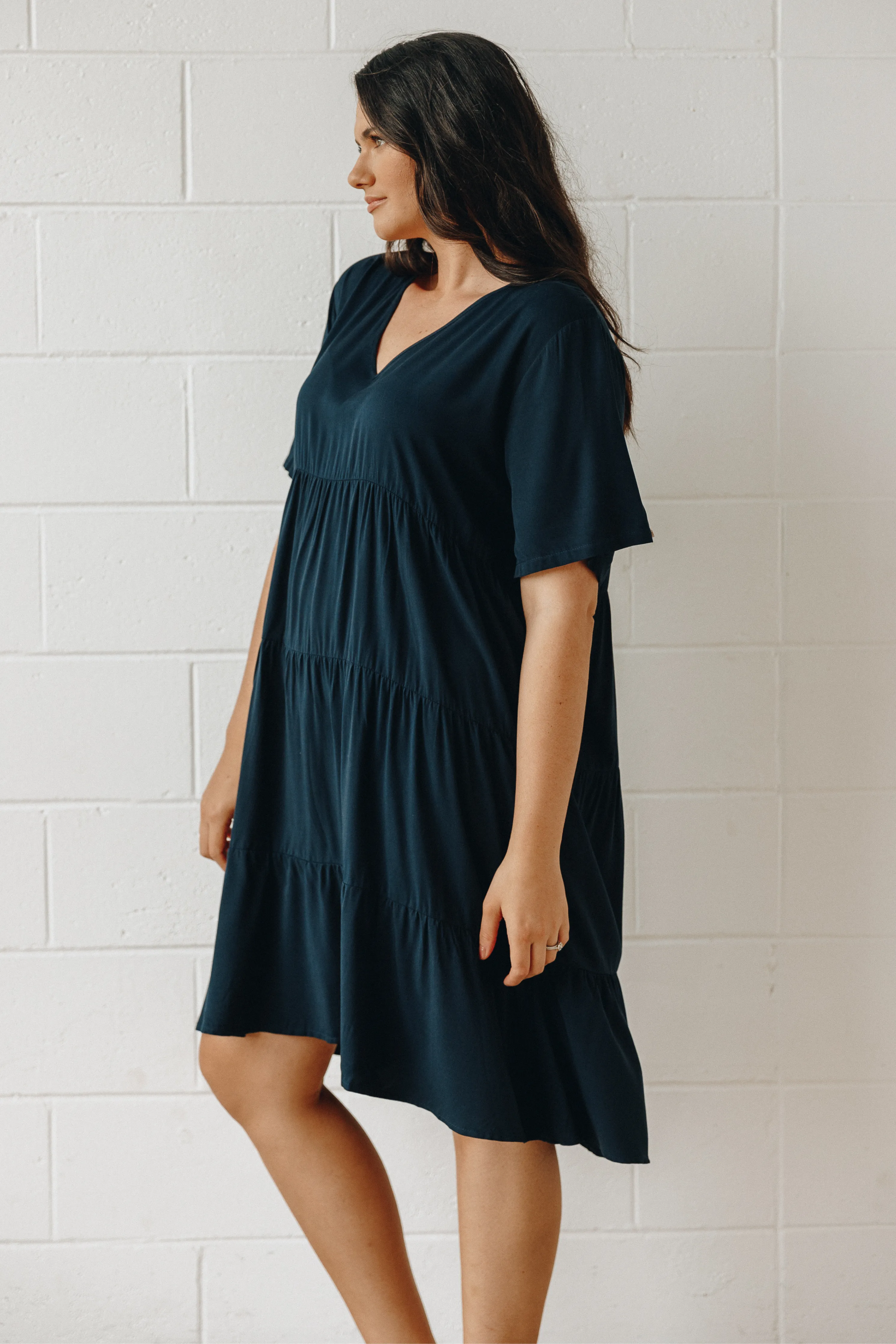 FINAL SALE Chic Dress in Navy