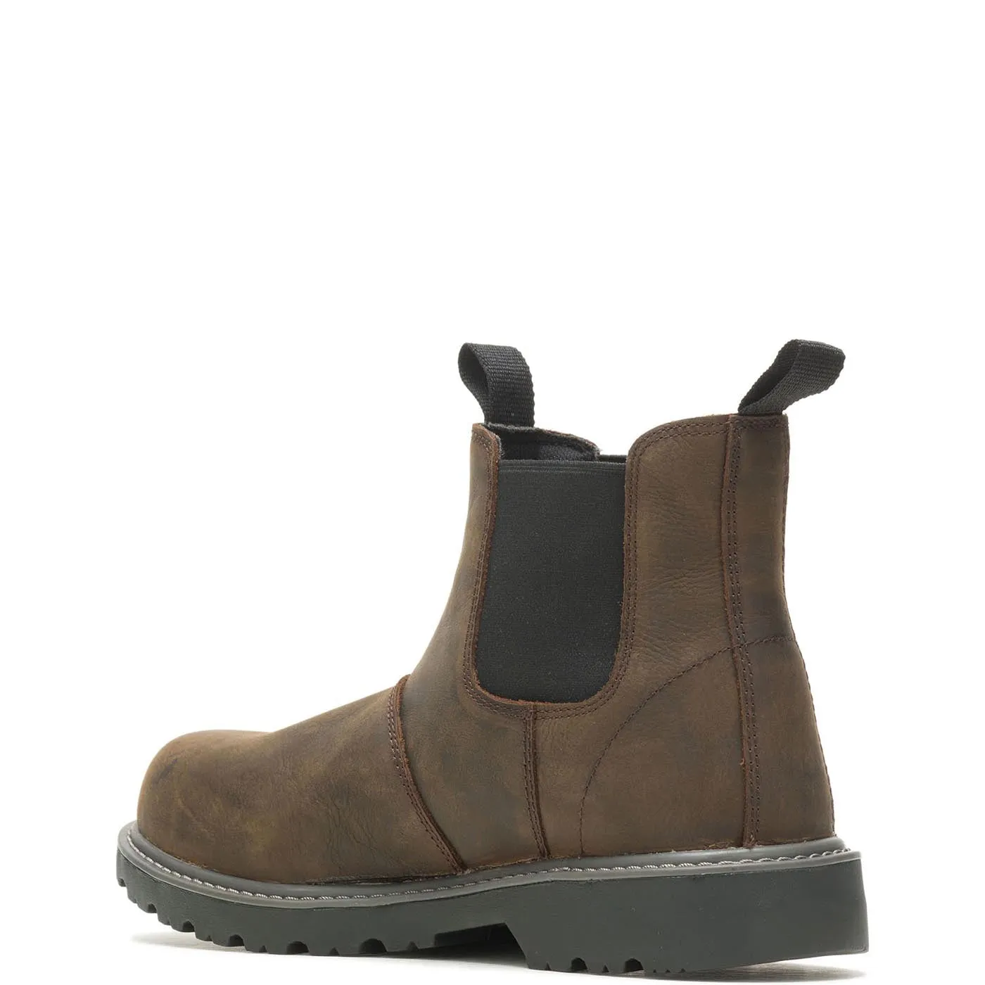 Floorhand Men's Chelsea Work Boots Dark Brown