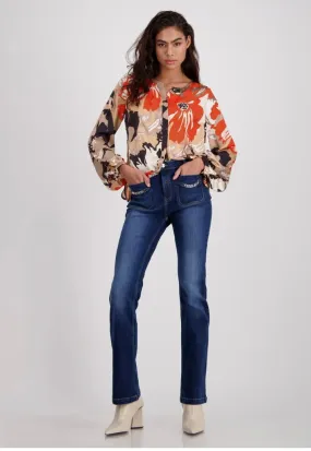 Floral Satin Blouse