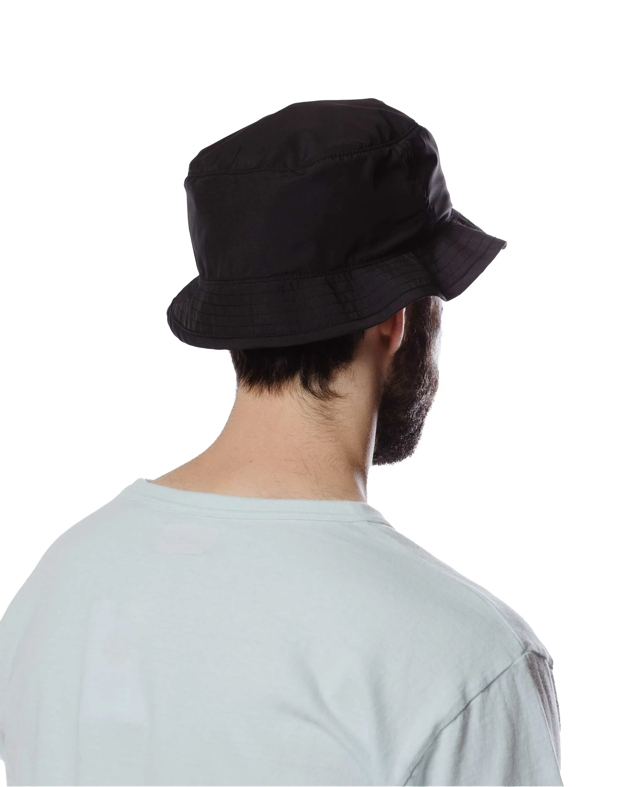 Found Feather Boonie Crusher Hat Poly Dyed Taffeta Black