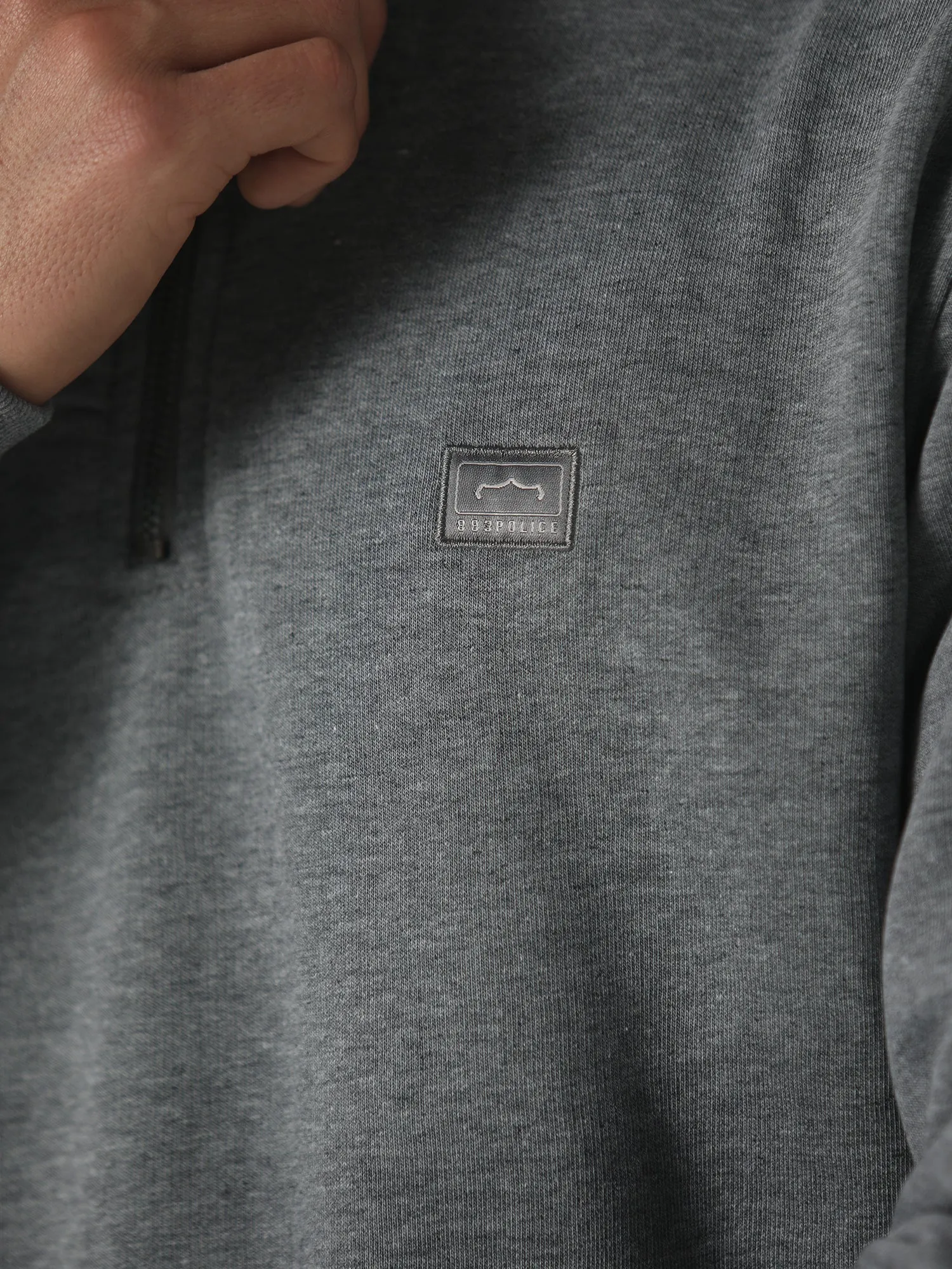 Gerome Grey 1/4 Zip Sweatshirt