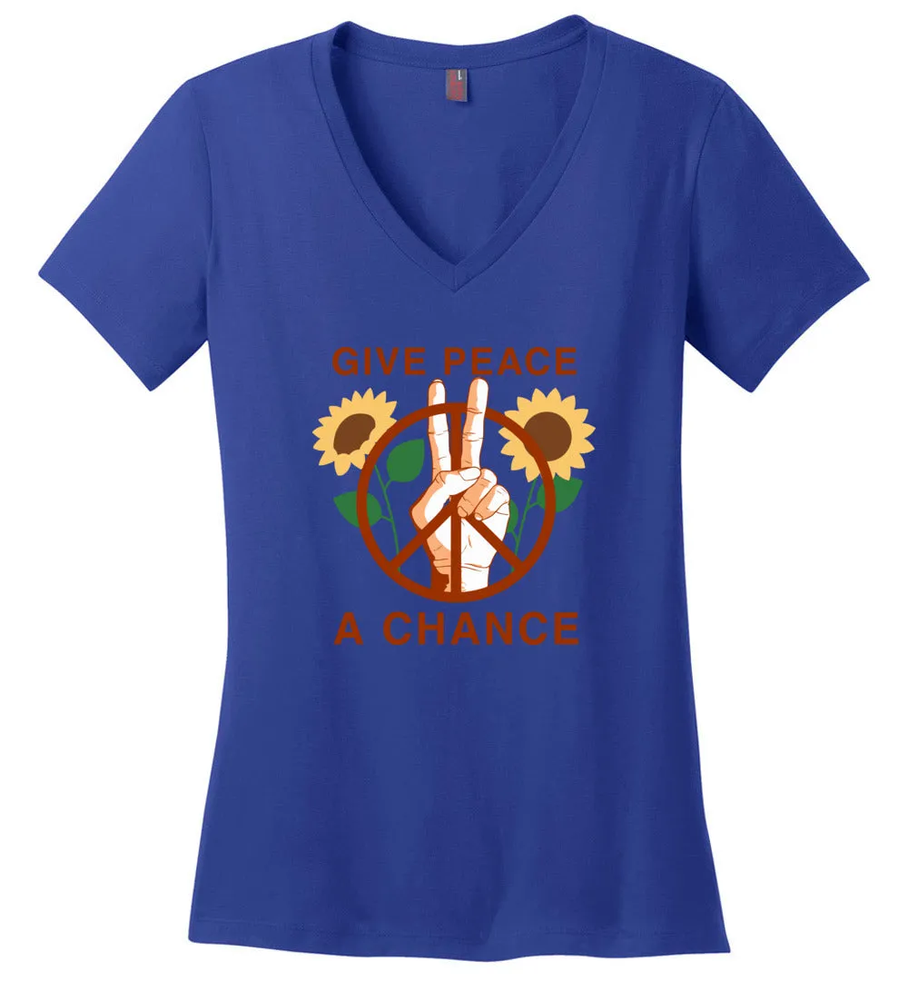 Give Peace A Chance V-neck