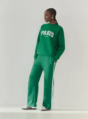 Green 4th Wide Leg Branded Jogger - Fergie