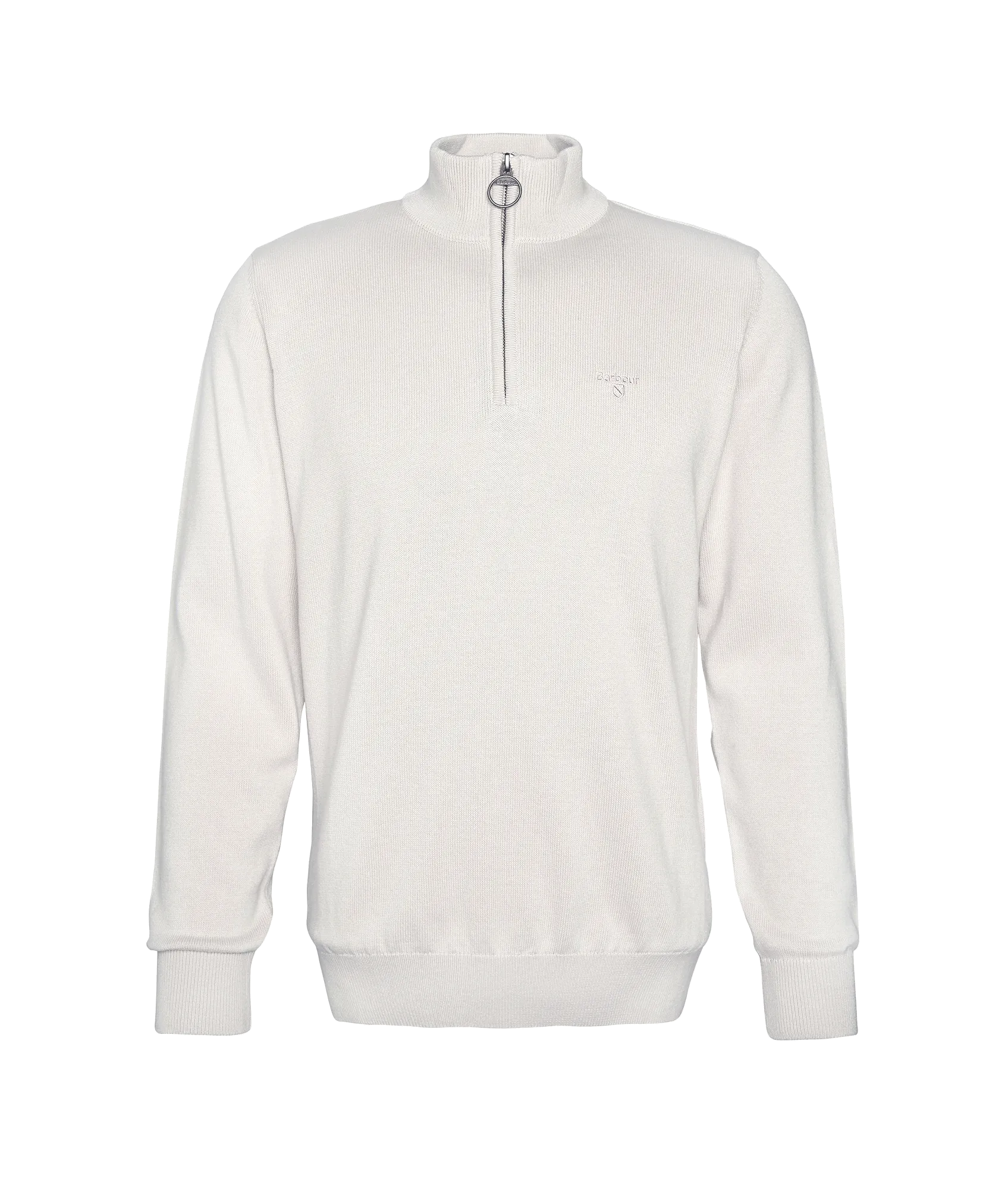 Half Zip Jumper - White