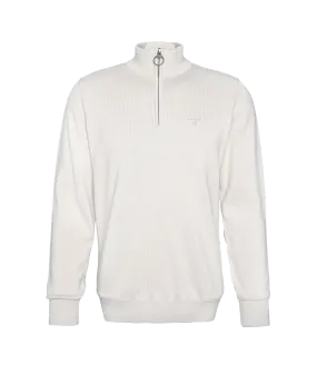 Half Zip Jumper - White