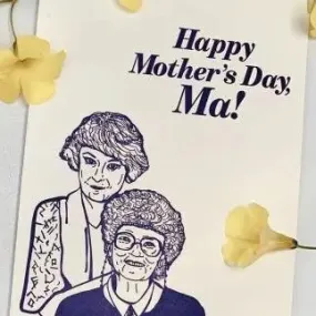 Happy Mother's Day, Ma! Letterpress Card