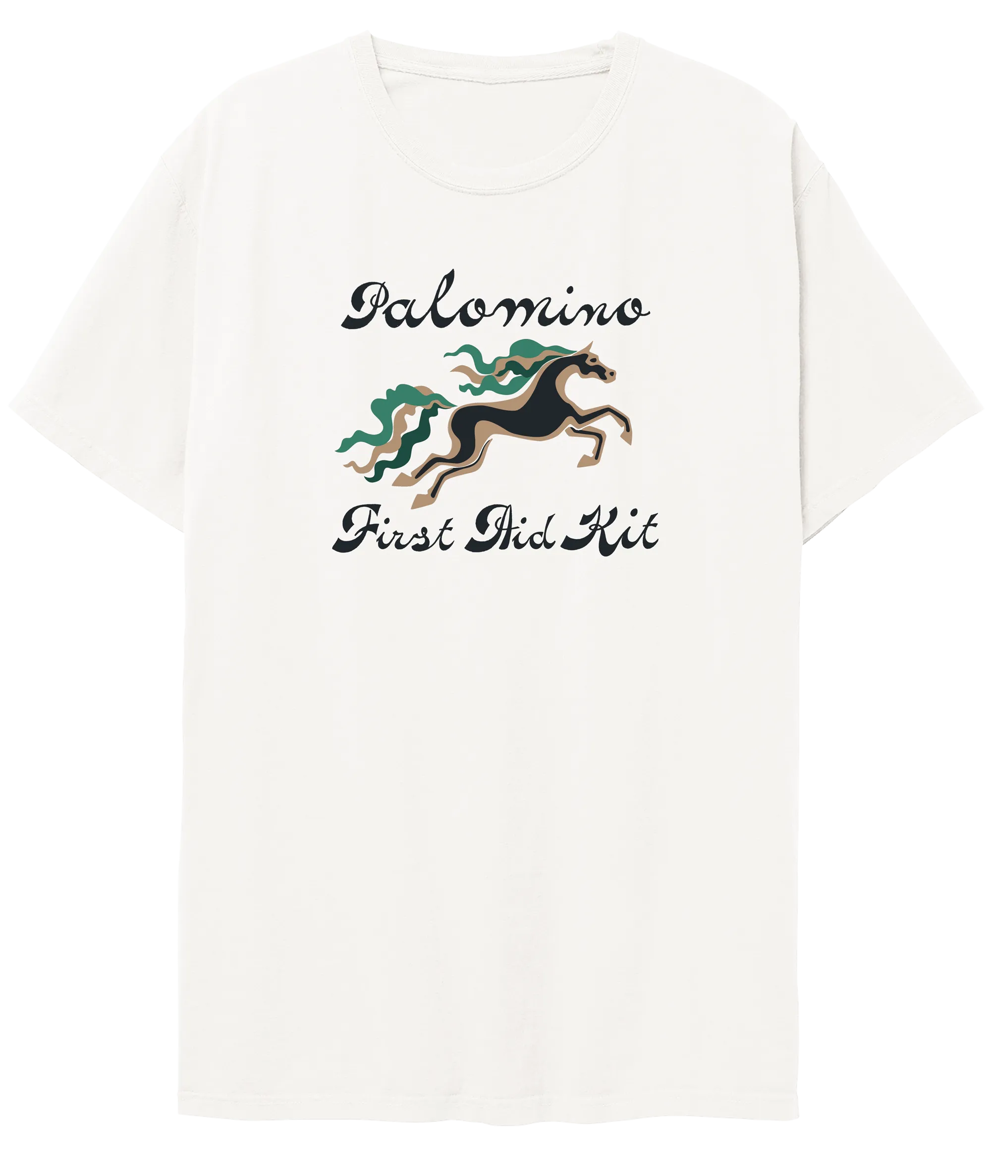 Horse Illustration White T-Shirt