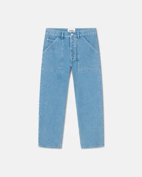 Jasper - Cropped Straight-Leg Jeans - Light Wash