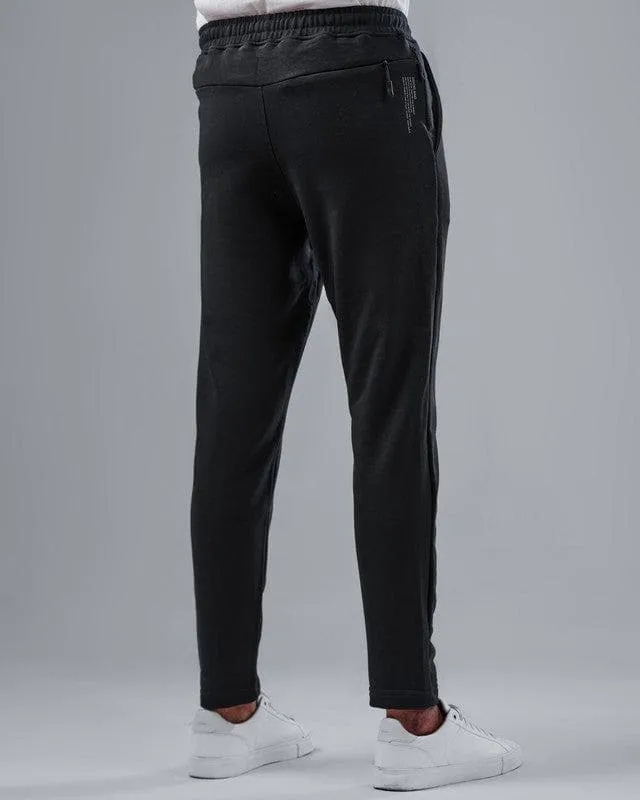 JOGGER WAIST SWEATPANTS  - BLACK