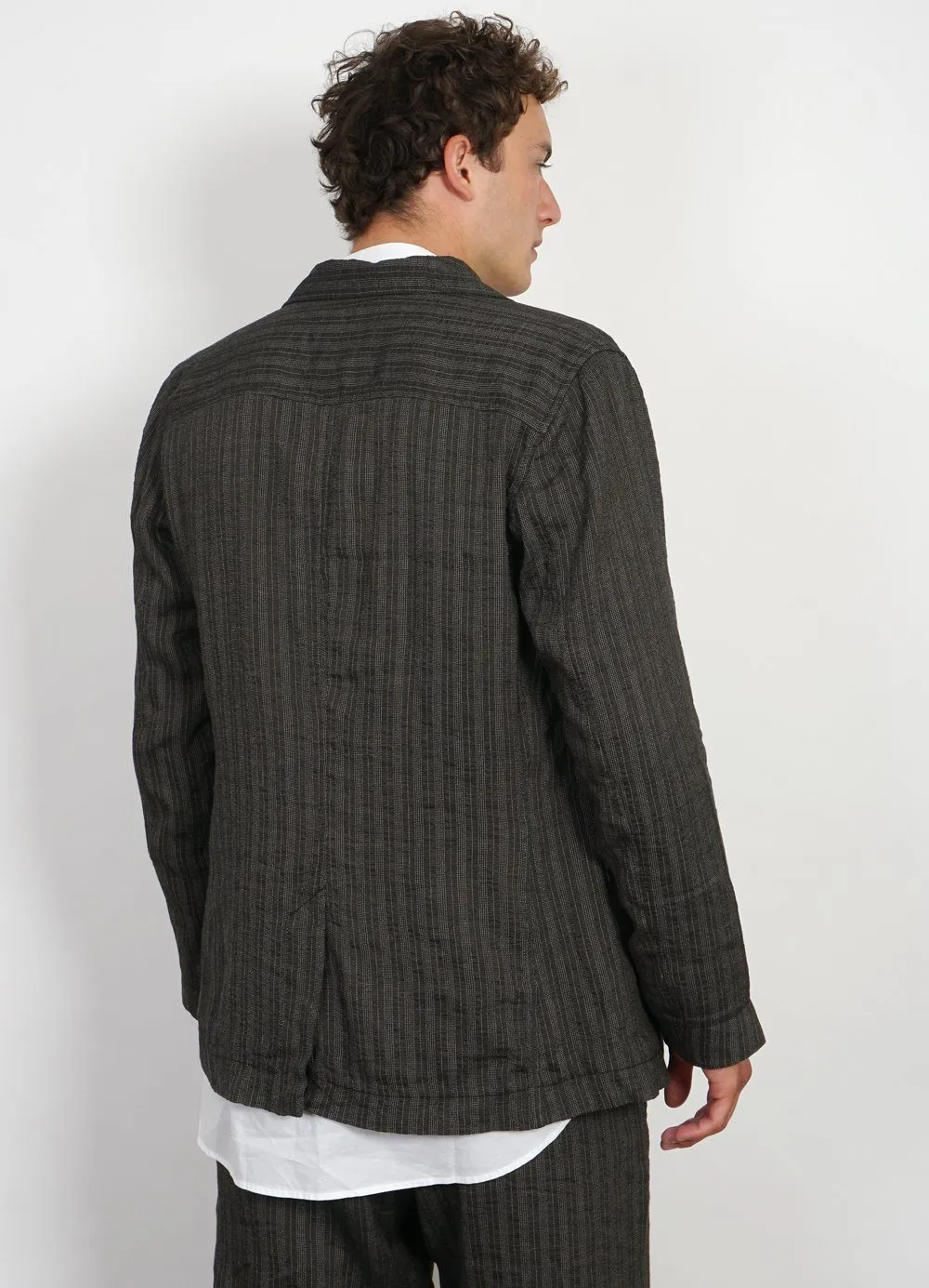 JOHANNES | Casual Blazer Jacket | Taupe Stripes