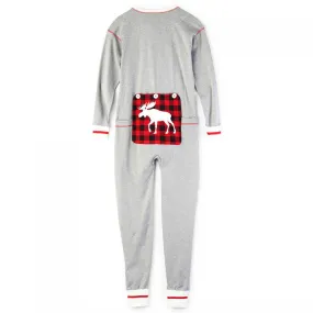 KIDS UNION SUIT CANADIAN MOOSE