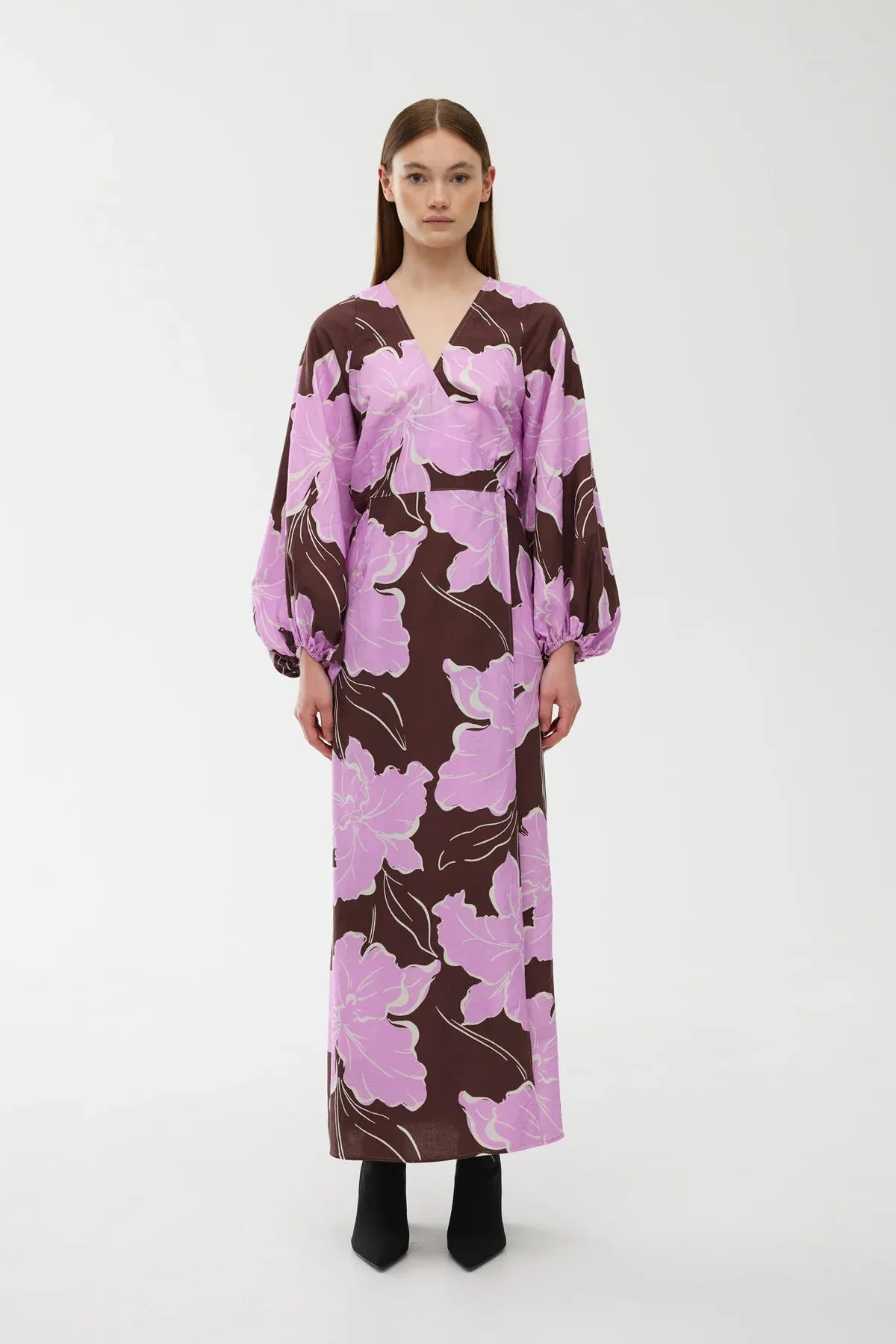 KINNEY Ines Wrap Dress MAGNOLIA BLOOM