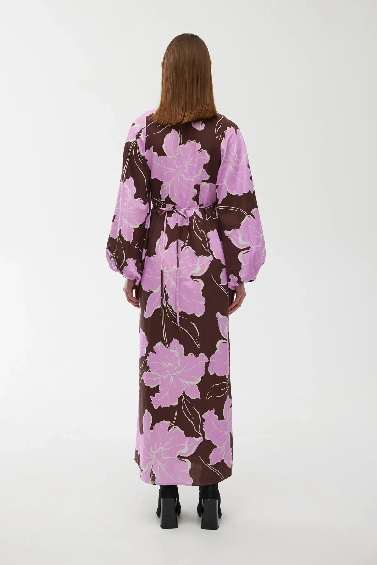 KINNEY Ines Wrap Dress MAGNOLIA BLOOM