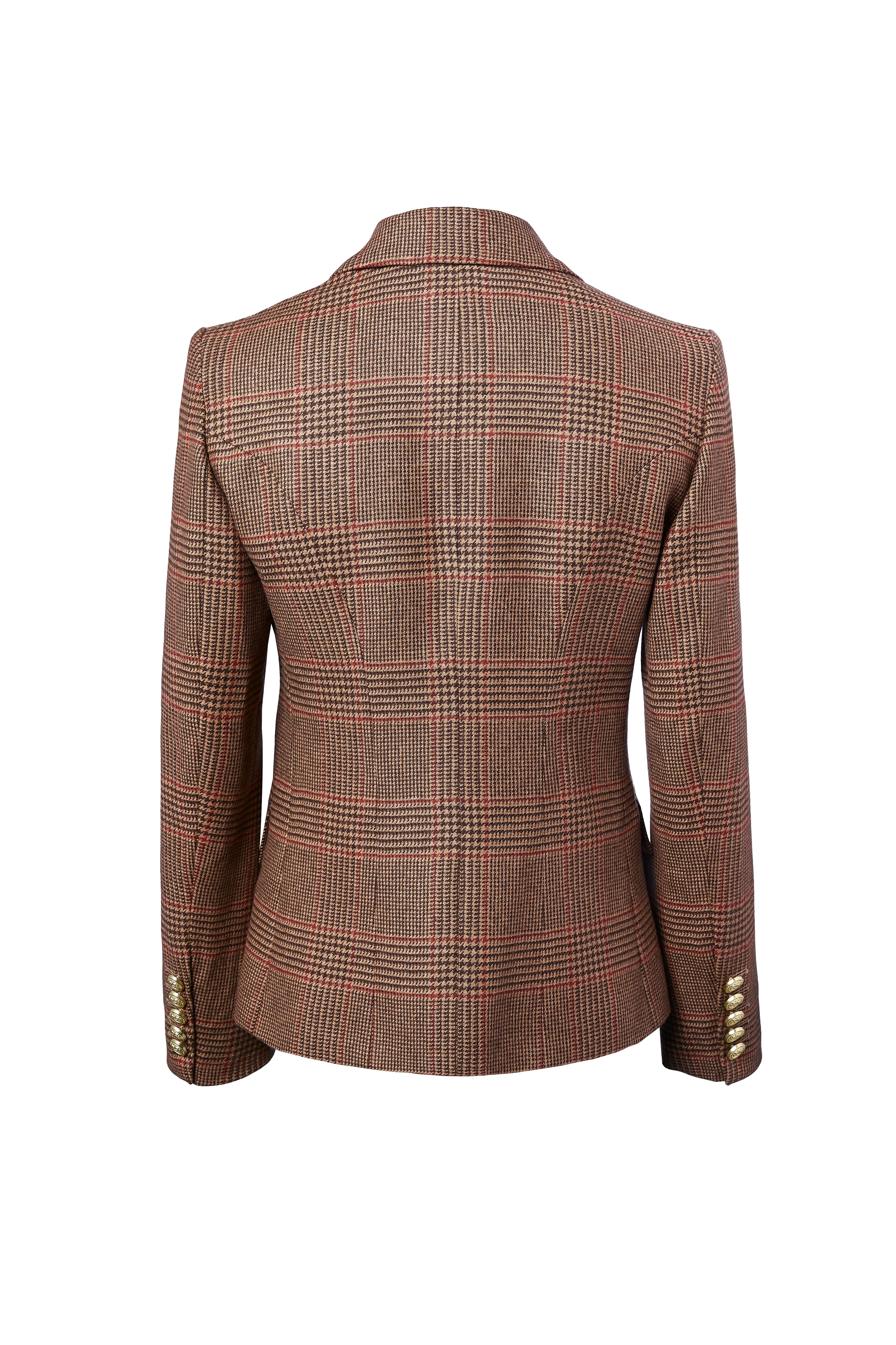 Knightsbridge Blazer (Clarence Check Merlot)