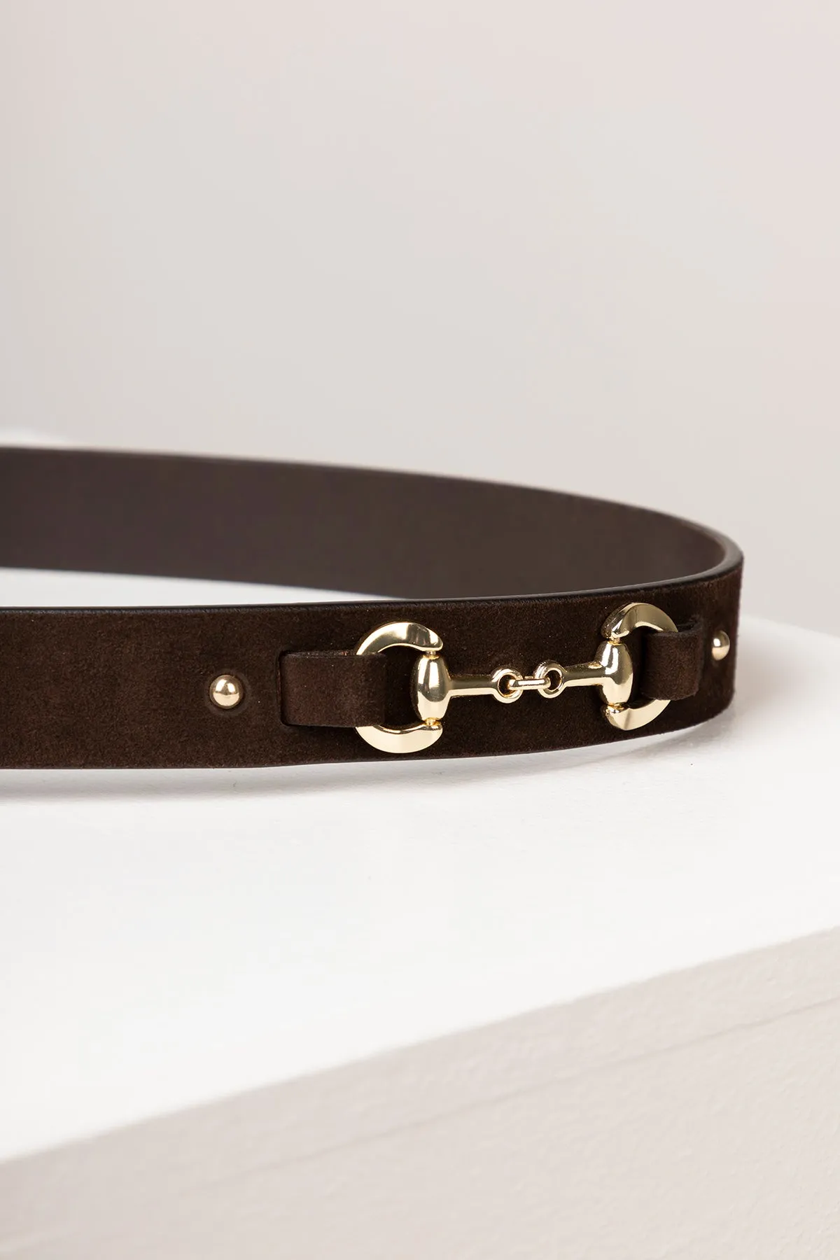 Ladies Suede Snaffle Belt - Lucinda