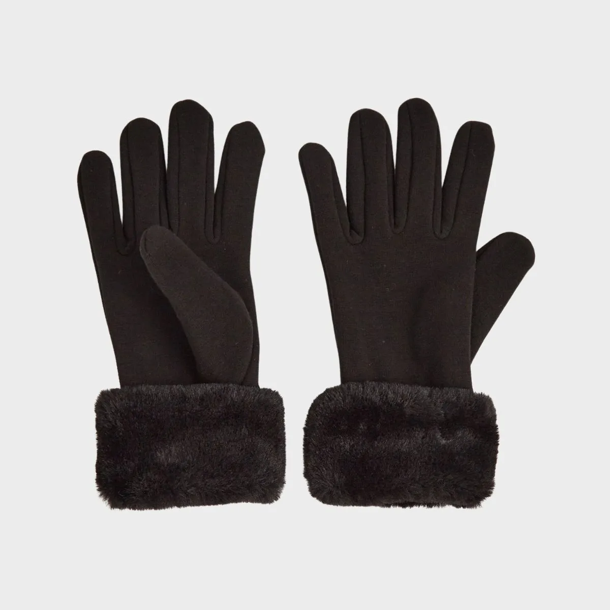 Ladies Thinsulate Fur Trim Gloves