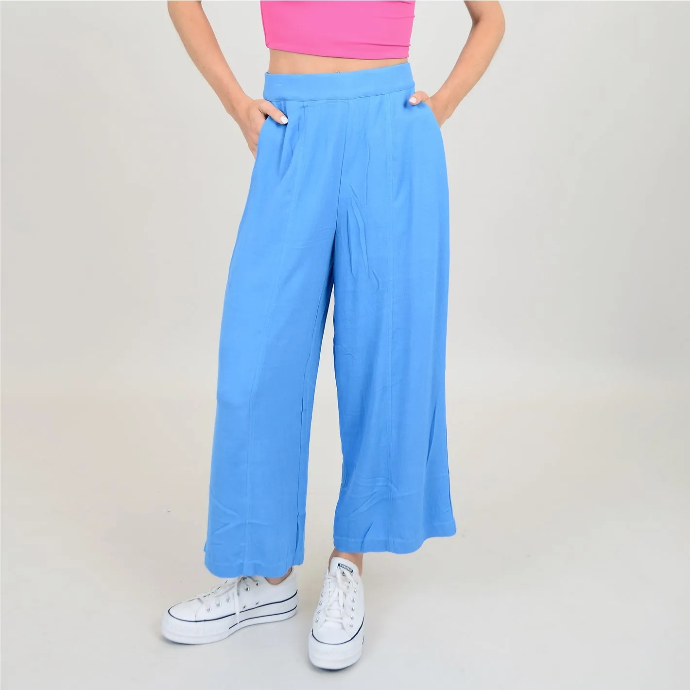 Lola's Room Crepe Pintuck Pants