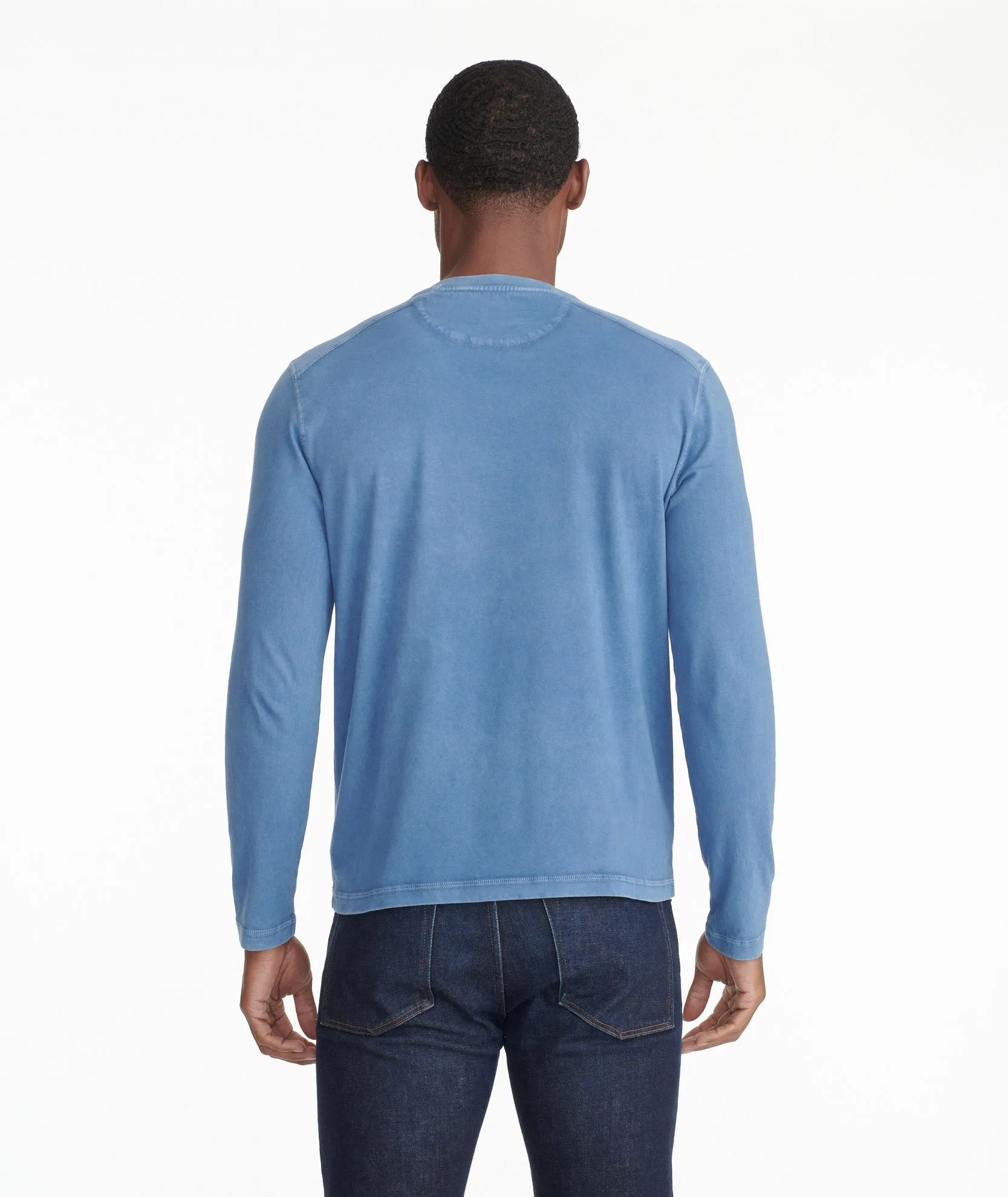 Long-Sleeve Pima Cotton Henley - FINAL SALE