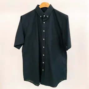 M - Black Linen Blend S/S Shirt