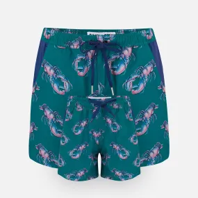 Matching Father & Son Lobster Swim Shorts with Waterproof Pocket