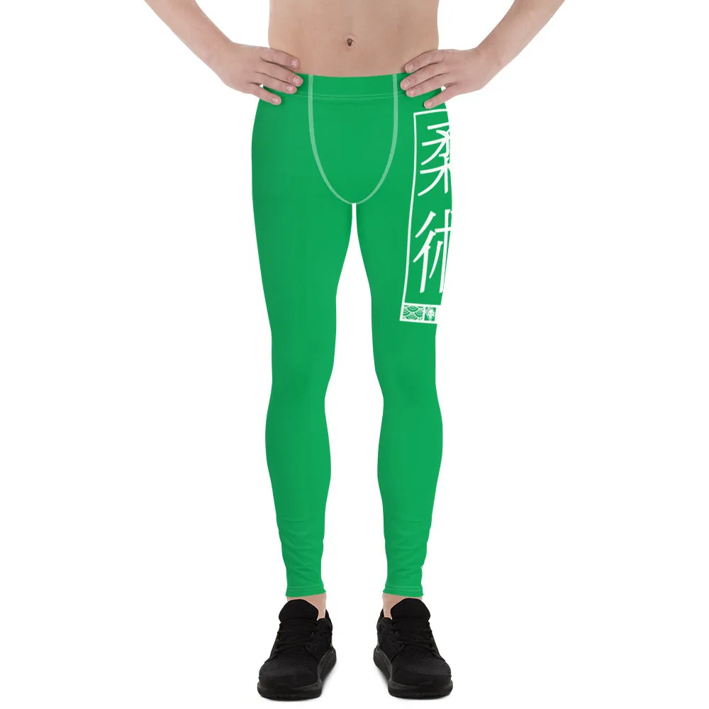 Men's Athletic Workout Leggings For Jiu Jitsu 009 - Jade