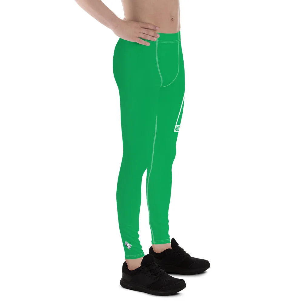 Men's Athletic Workout Leggings For Jiu Jitsu 009 - Jade