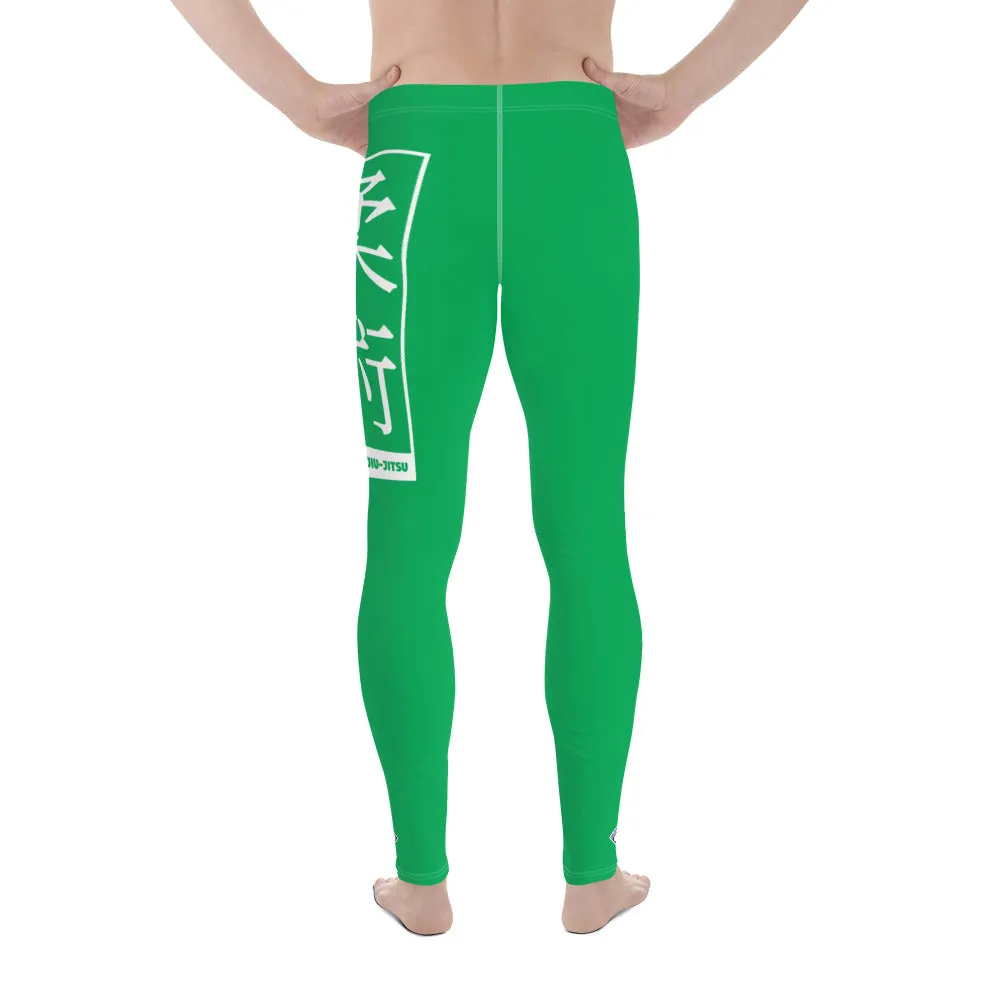 Men's Athletic Workout Leggings For Jiu Jitsu 009 - Jade