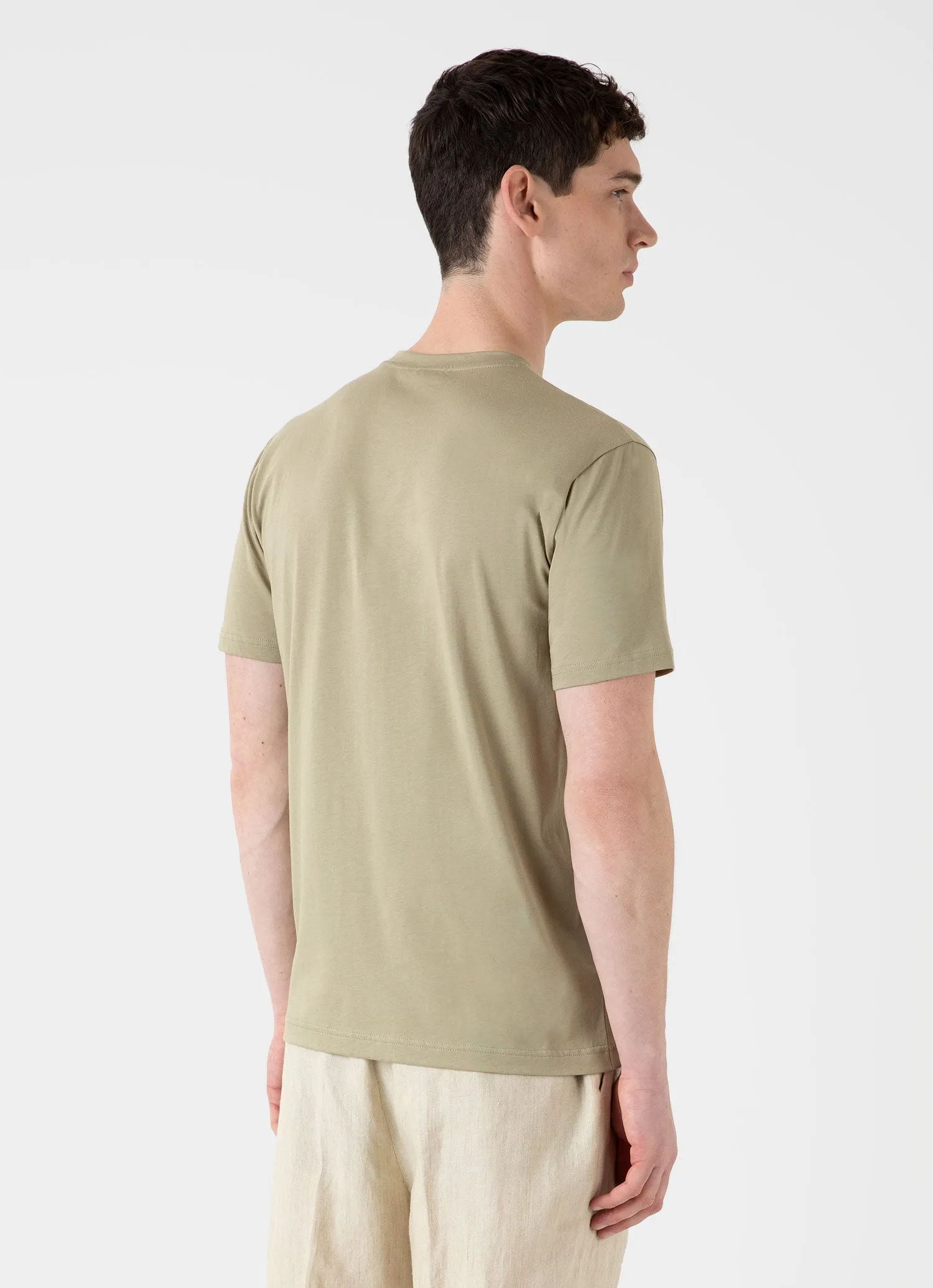 Men's Riviera Midweight T-shirt in Pale Khaki