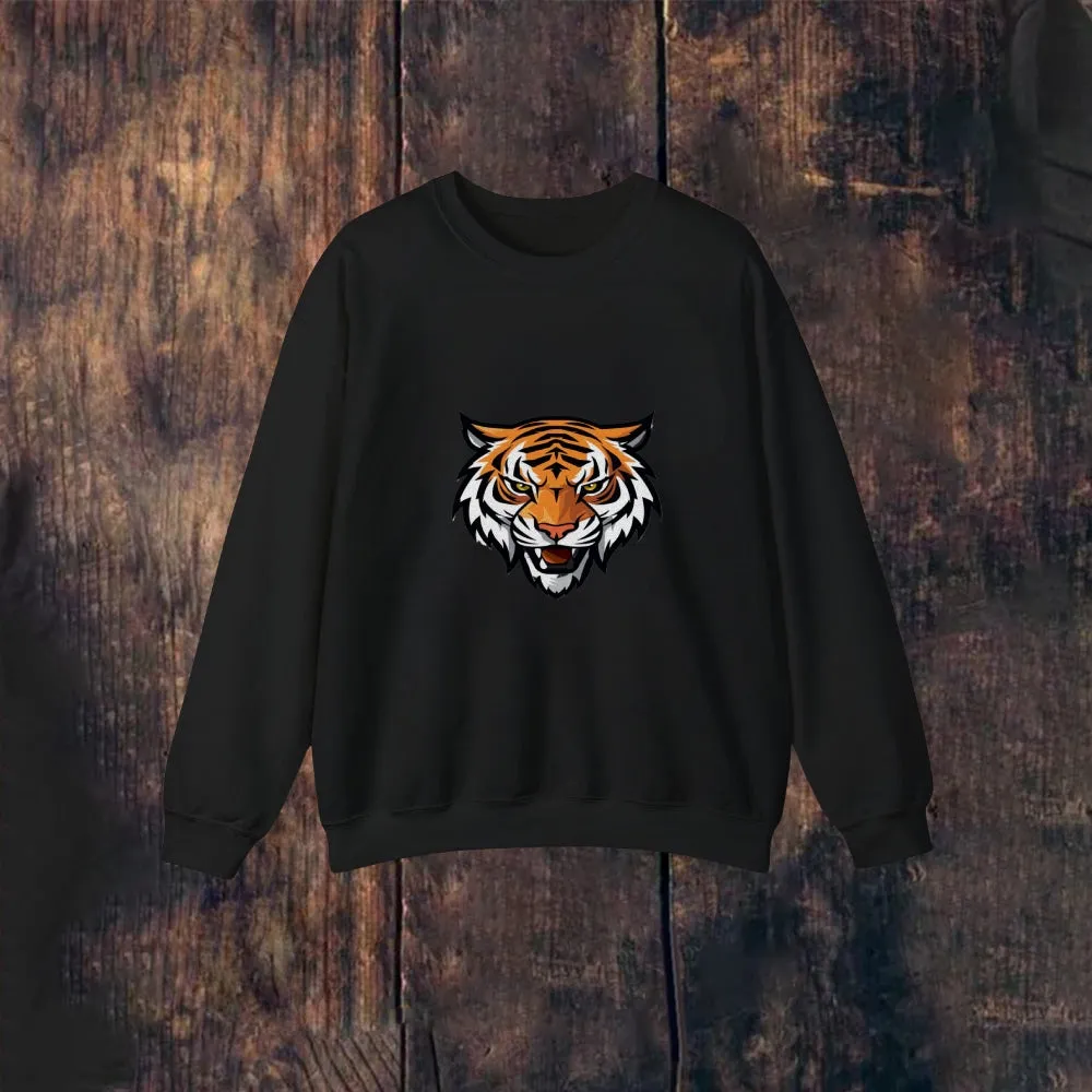 Mens Vintage Tiger Long Sleeve Sweatshirt