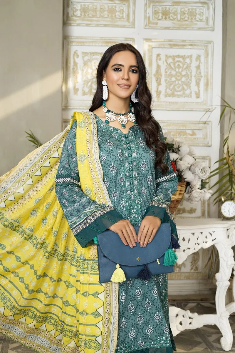 Munira Lawn 3 Piece Suit MUN485