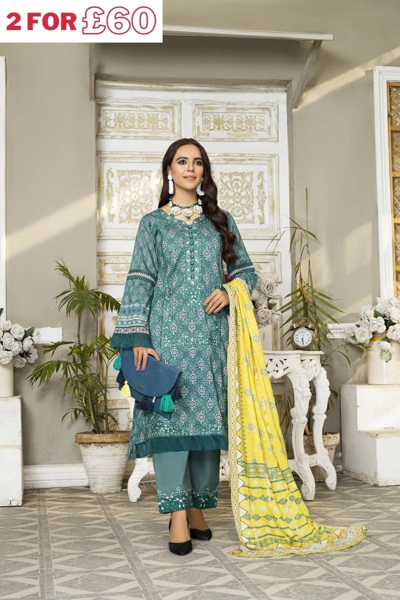 Munira Lawn 3 Piece Suit MUN485