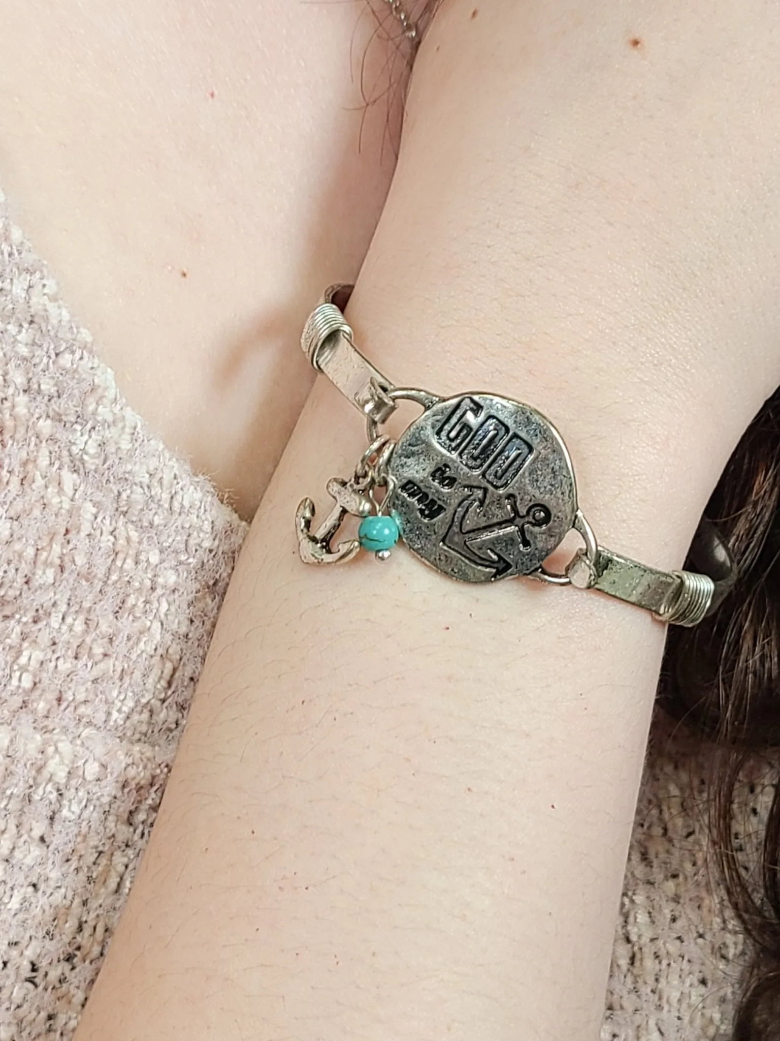 My Anchor Metal Bracelet - Silver