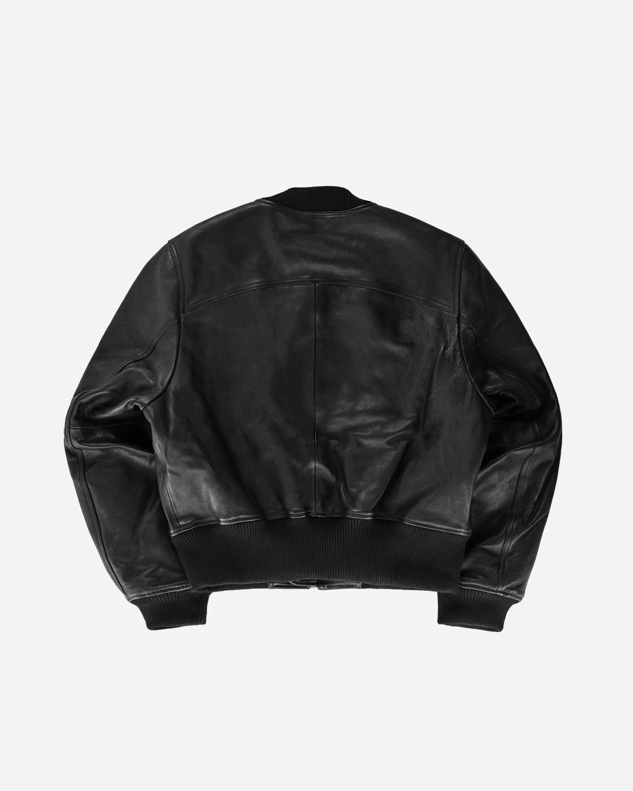 Nappa Calfskin Four-Zip Bomber Jacket